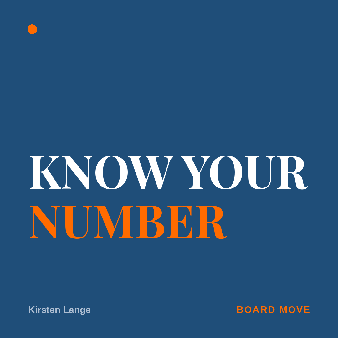 Know your number